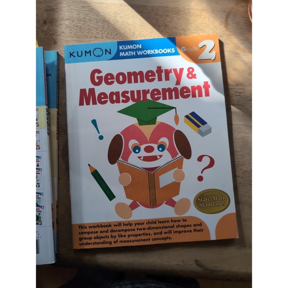 Lot‎ Of 5 Kumon Homeschool Reading Writing Addition Subtraction Geometry Grade 2 - Picture 6 of 10
